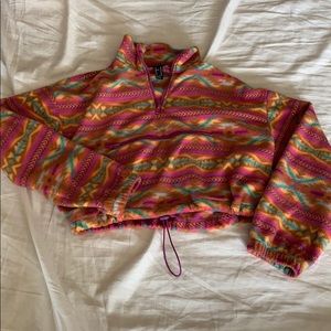 Colorful Cropped Fleece